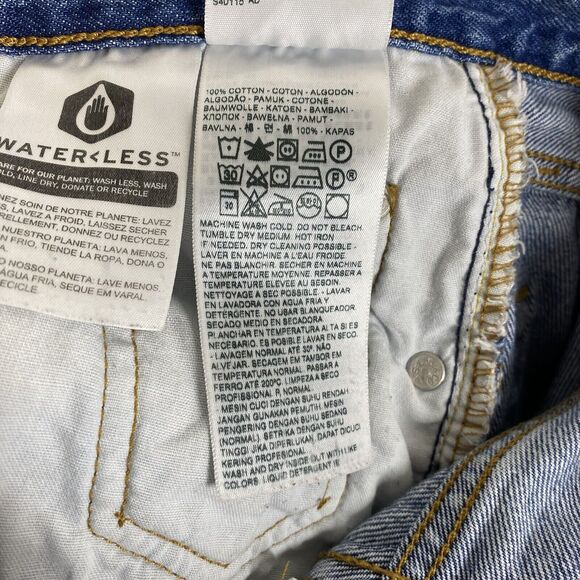 Levi's 501 XX Big E Womens Jogger Denim Jeans Size 28 Medium Wash Hipster Grunge - Picture 14 of 15